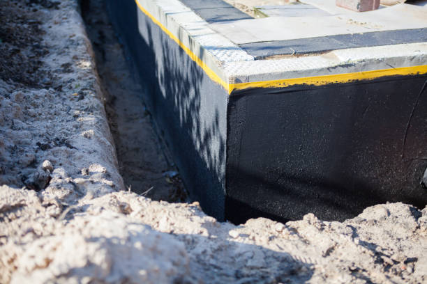 Professional Exterior Waterproofing technician working in Mattawan, MI